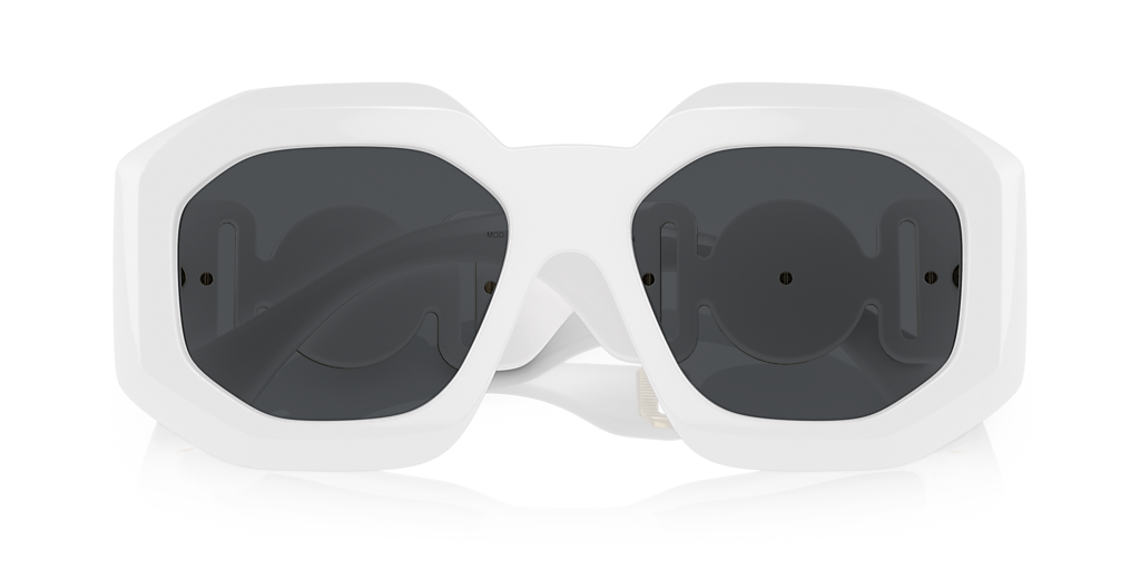 Versace VE4424U Sunglasses NEW IN BOX FULL INCLUSION! Versace VE4424U L (56 - 18) with Grey lenses and White frame  main image 3
