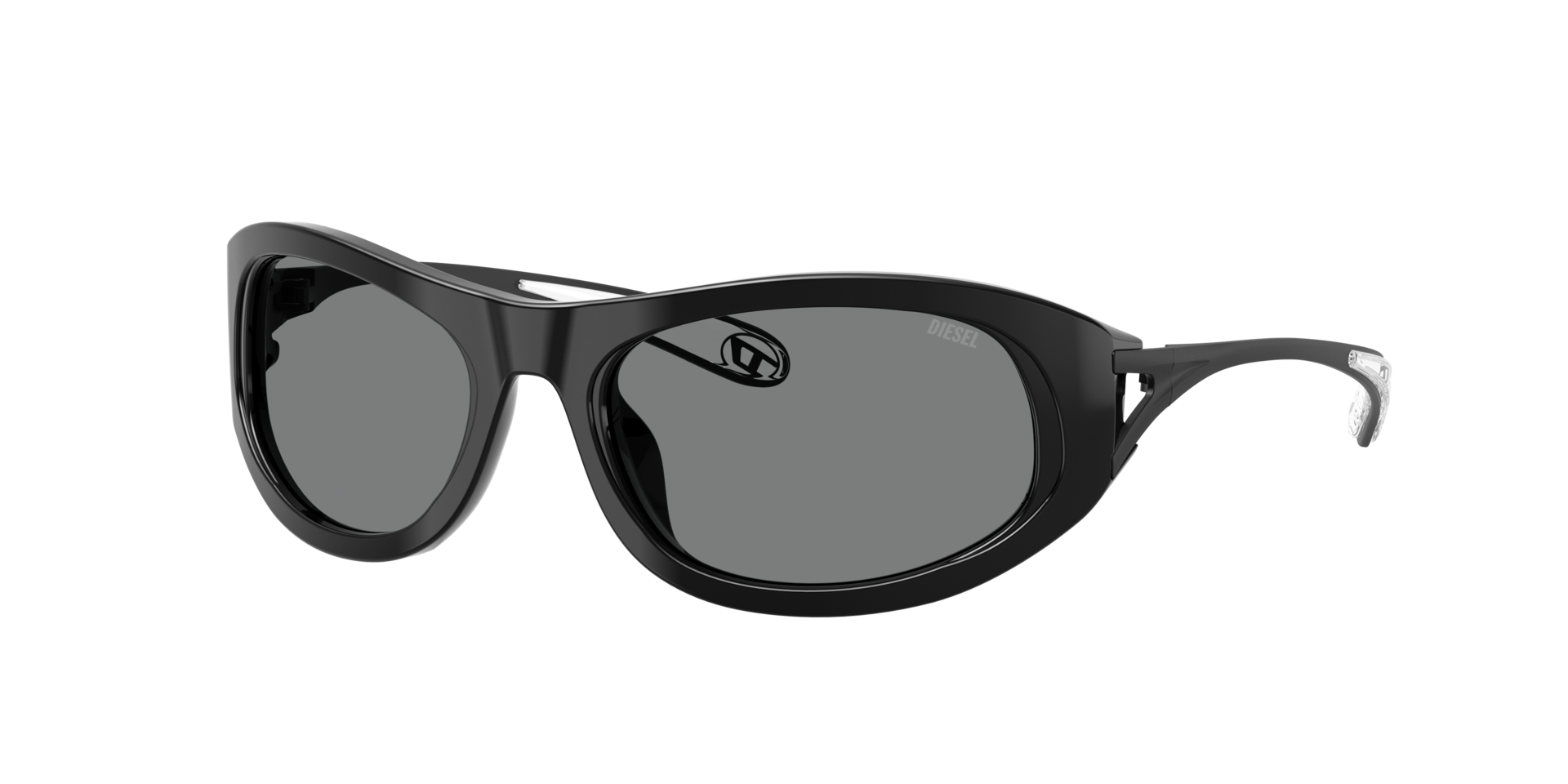 Diesel Unisex Sunglass DL2007U -  Frame color: Black, Lens color: Dark Grey
