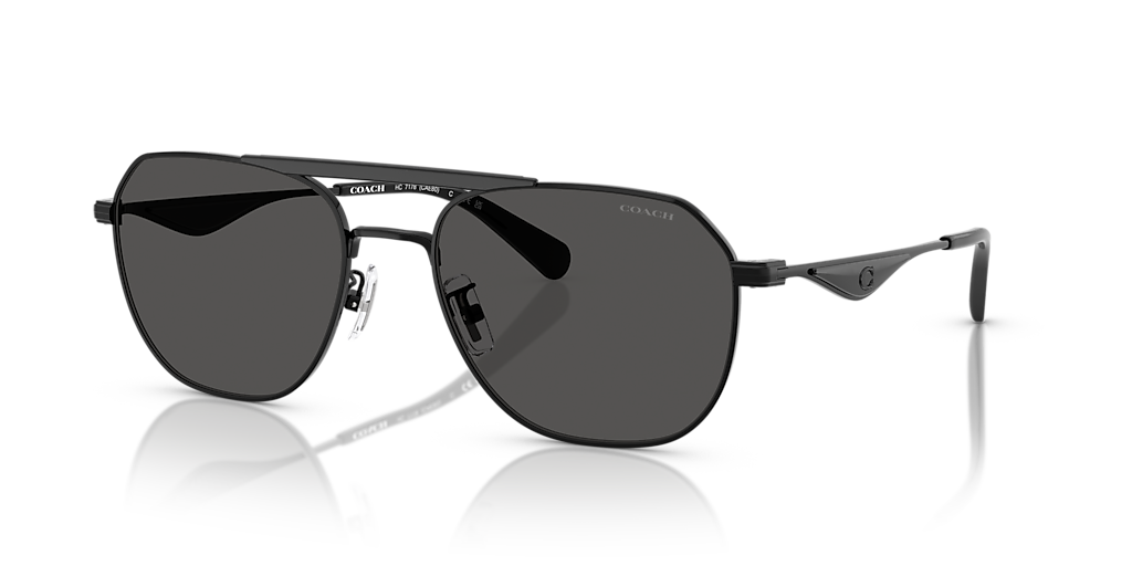 Coach HC7178 CAE80 XXL (57 - 19) with Grey lenses and Black frame