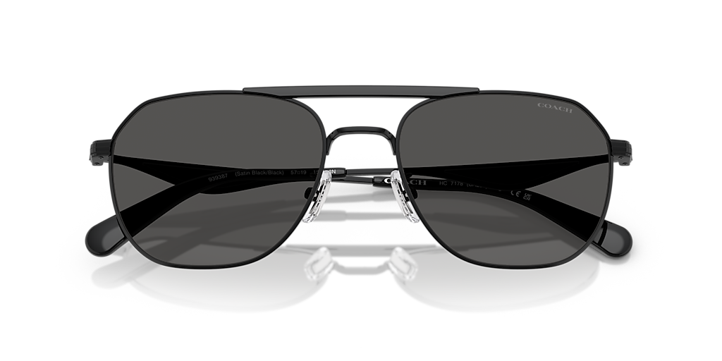 Coach HC7178 CAE80 XXL (57 - 19) with Grey lenses and Black frame