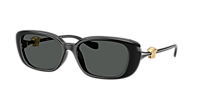 Versace VE4504D L (56 - 18) with Grey lenses and Black frame  display picture 2