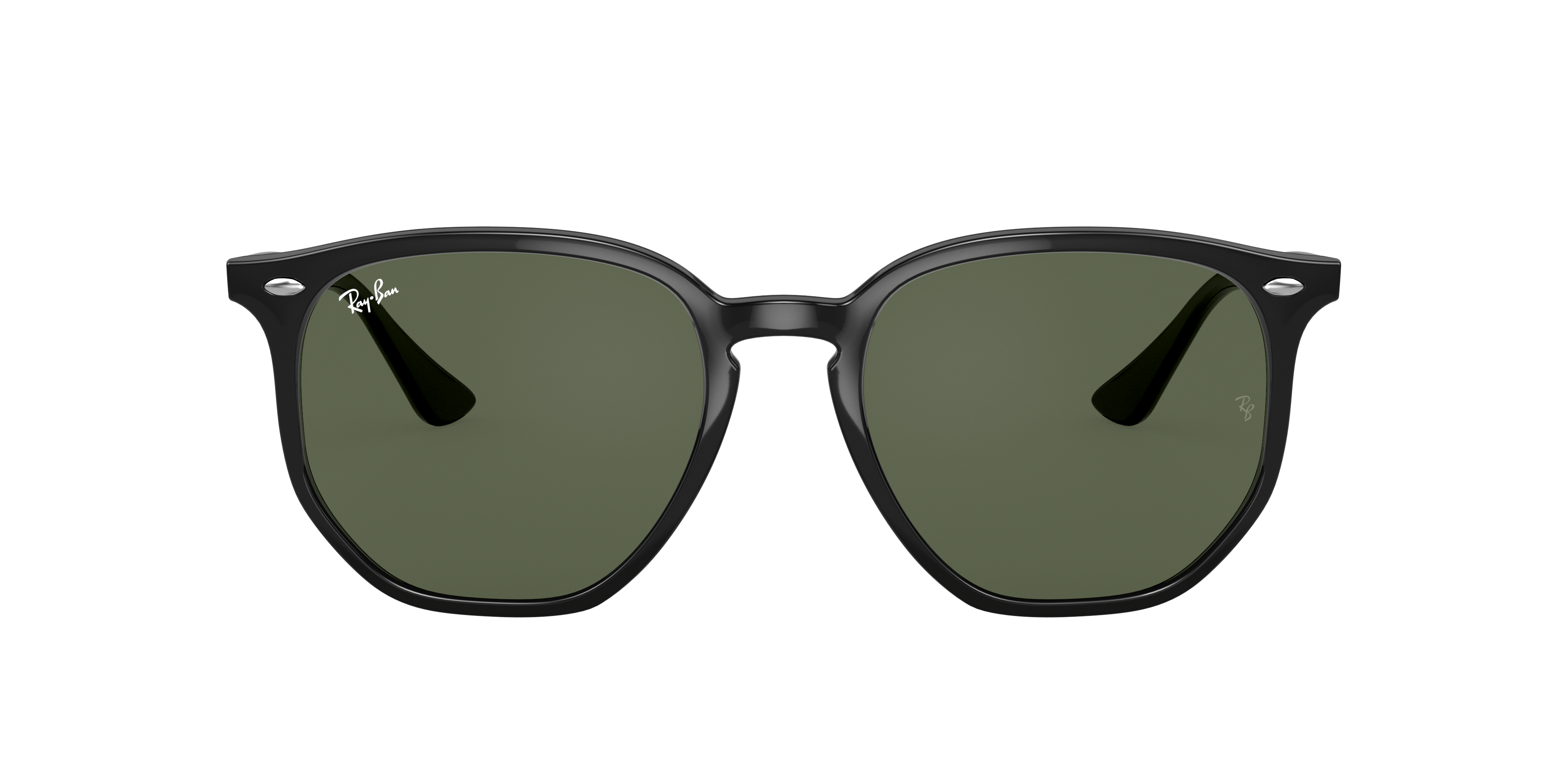 Ray-Ban RB4306 L (54 - 19) with Green lenses and Black frame
