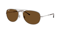 Ray-Ban RB3735 Bain Bridge XL (57 - 17) with Blue lenses and Grey