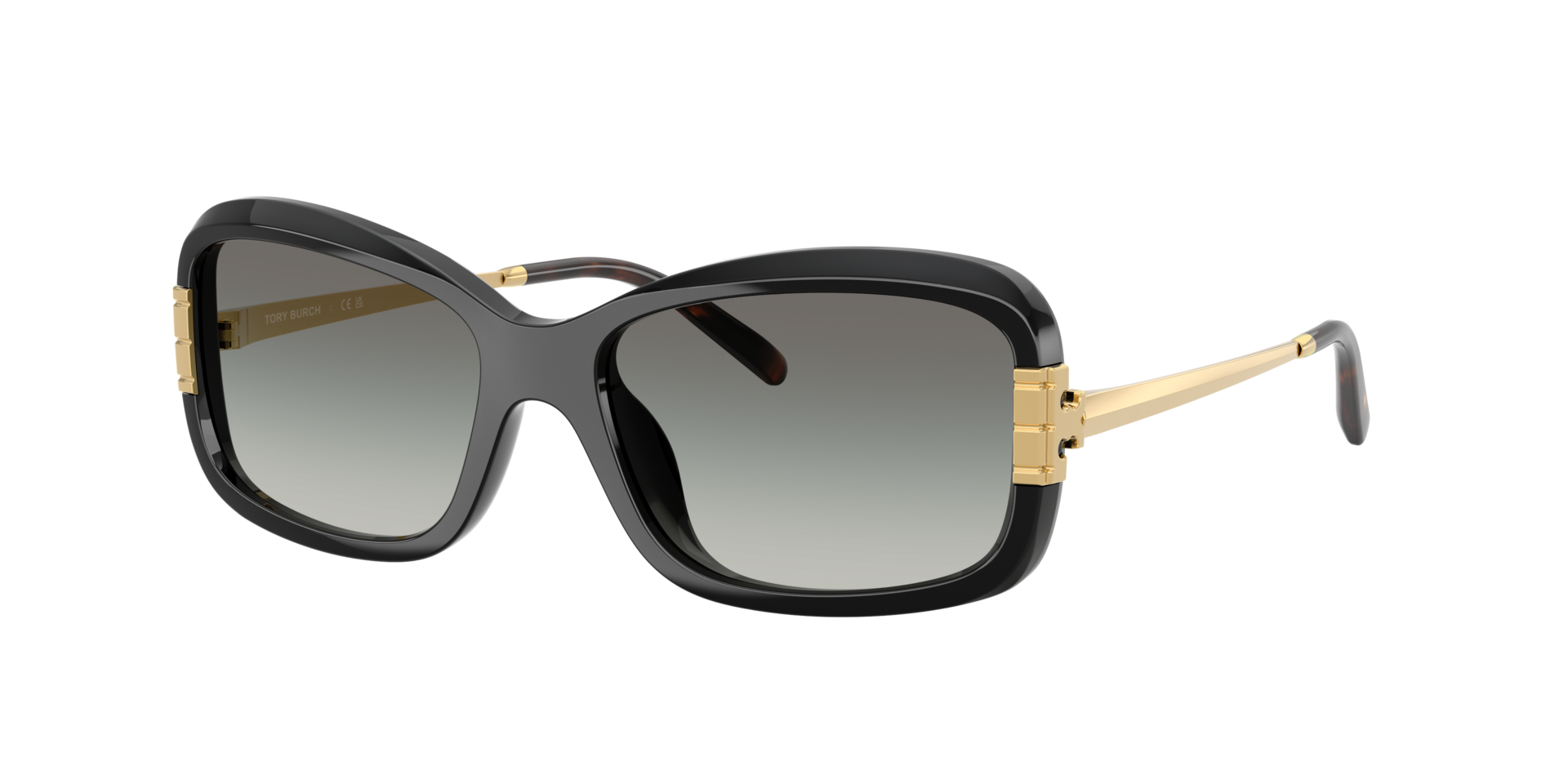 Tory Burch Woman Sunglass TY9077U -  Frame color: Black, Lens color: Grey Gradient