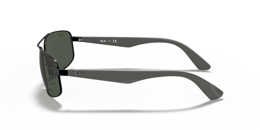 RAY-BAN RB3527 Black - Men Sunglasses, Green Lens