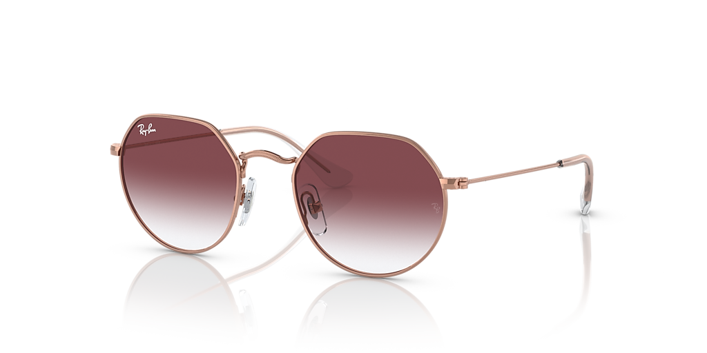 Ray-Ban Jack Kids M (47 - 19) with Violet lenses and Pink frame