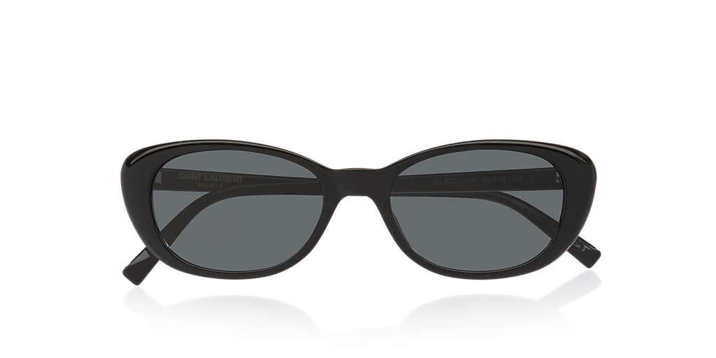 Saint Laurent SL822 XS (52 - 18) with Black lenses and Black frame