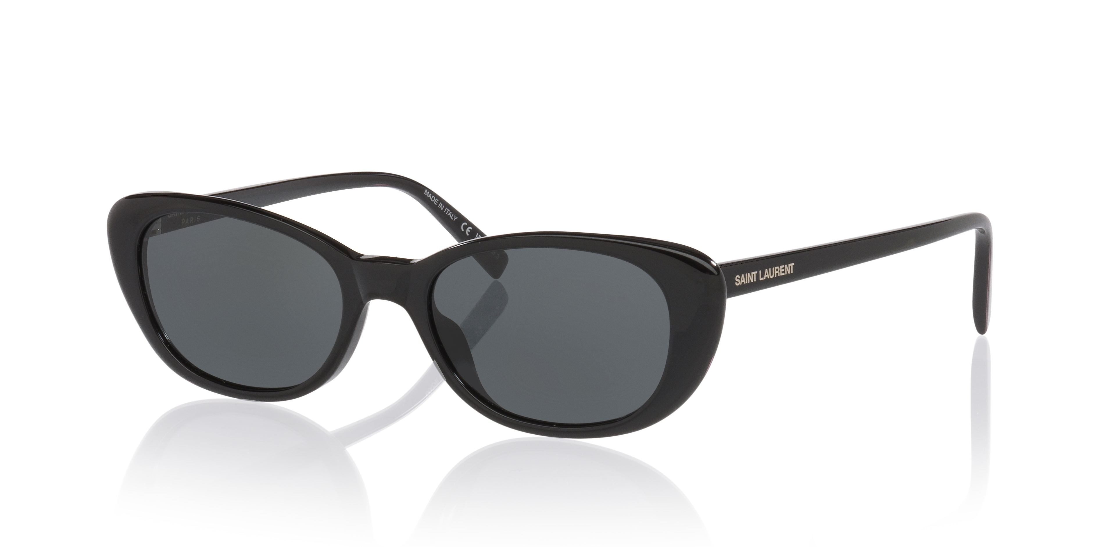 SAINT LAURENT ブラック サングラス Saint Laurent SL 782/K 001 Oval Sunglasses Black - eye-oo.com