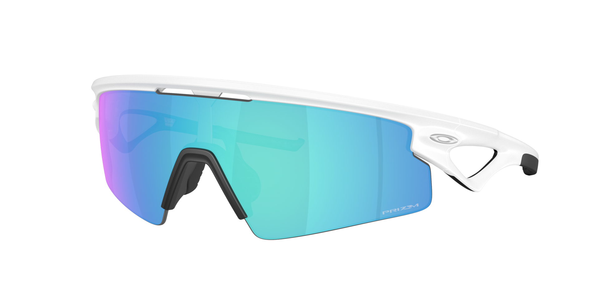Oakley Unisex Sunglass OO9531 Sphaera™ Strike - Frame color: Matte White, Lens color: Prizm Sapphire
