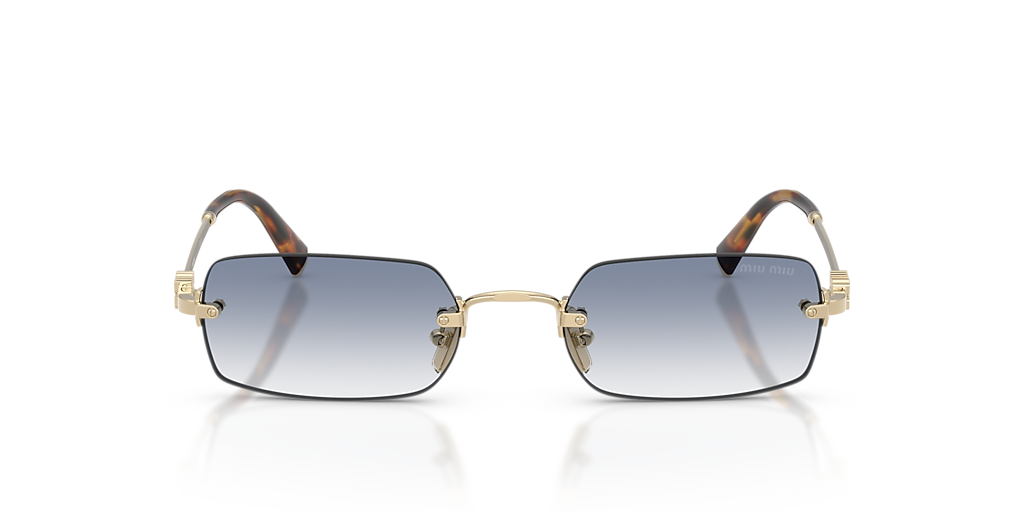 Miu Miu MU B50S M (52 - 20) with Blue lenses and Gold frame