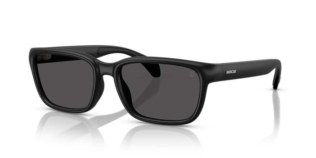 Moncler ME8002 Slicka M (55 - 18) with Grey lenses and Black