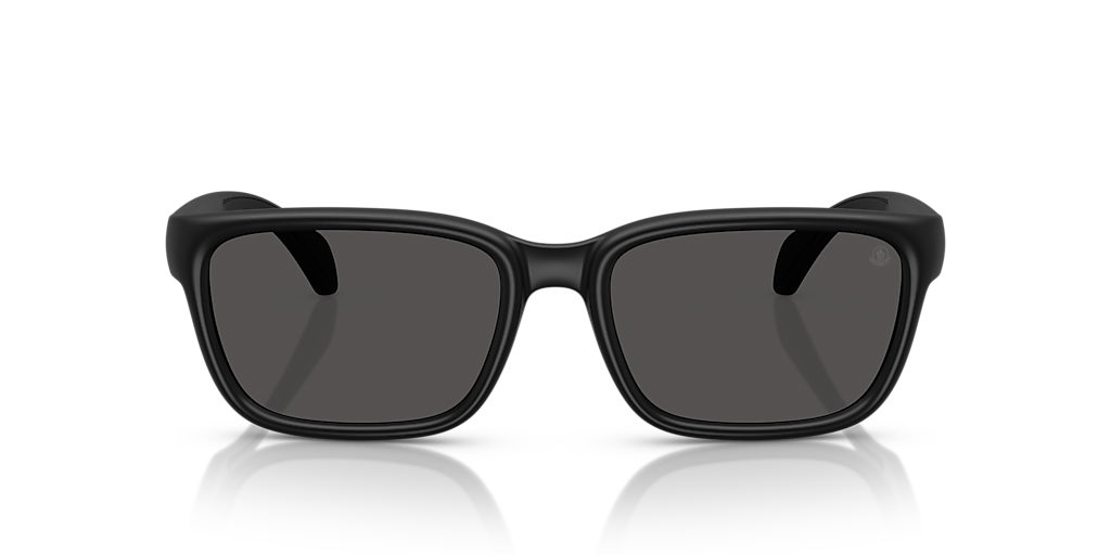 サングラス Moncler Sunglasses ML0082 02X Black Half-Mirror Frame Moncler ME8002 Slicka M (55 - 18) with Grey lenses and Black
