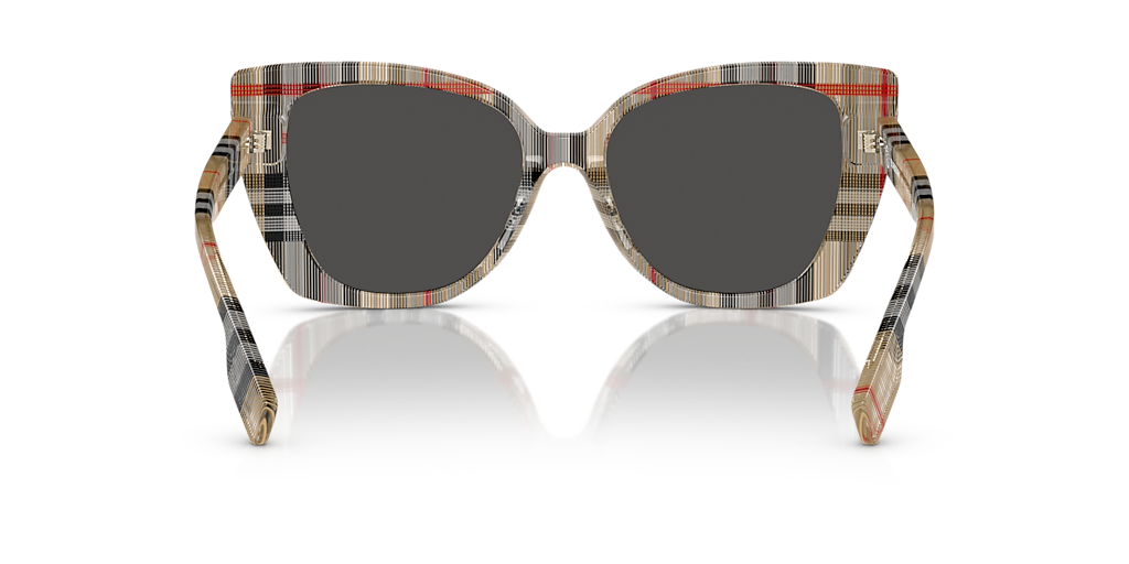BURBERRY BE4393 Meryl Vintage Check - Women Luxury Sunglasses, Dark Grey Lens