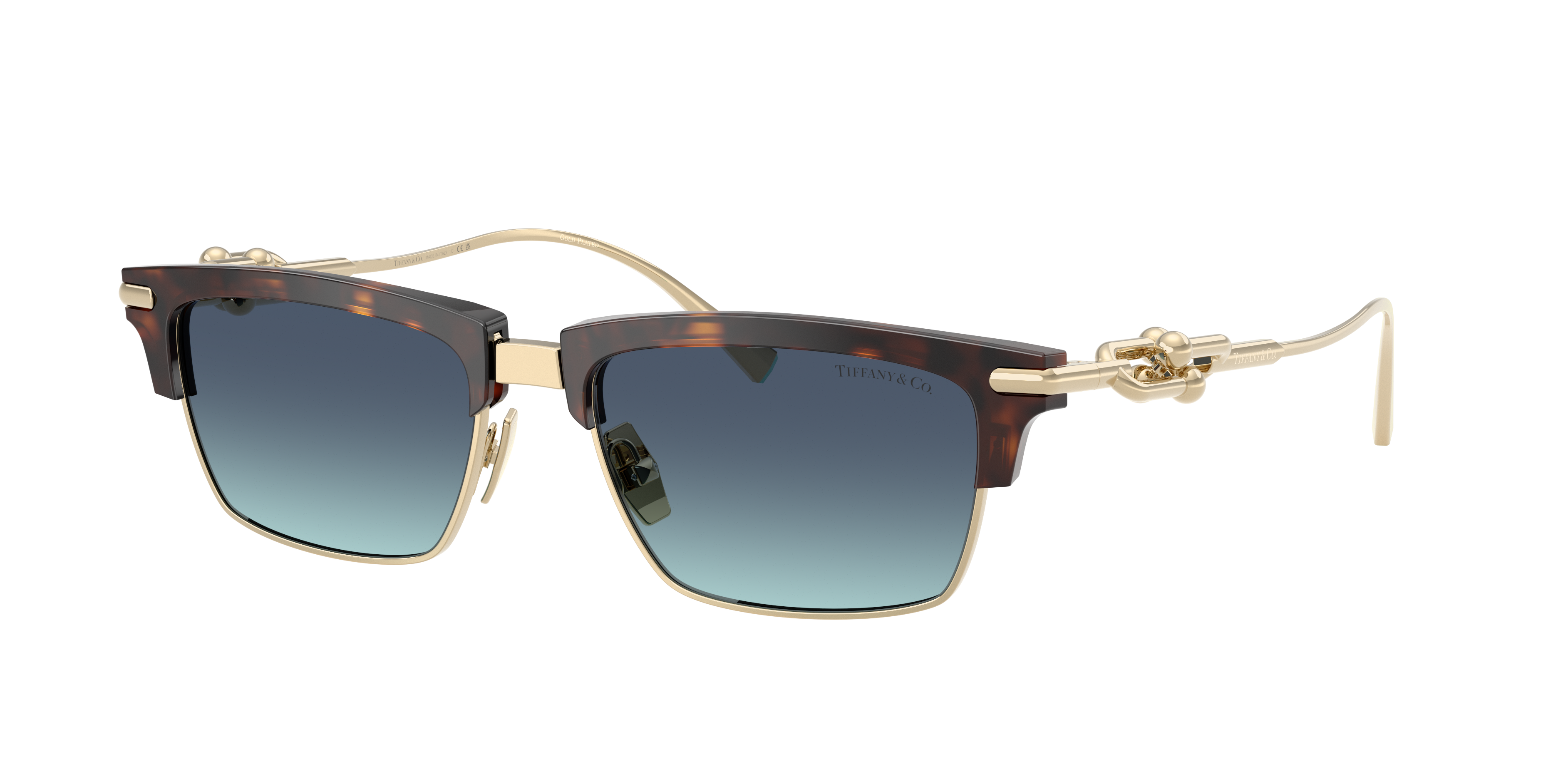 Tiffany & Co. Unisex Sunglass TF4262K -  Frame color: Havana, Lens color: Azure Gradient Blue