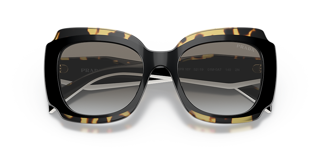 Prada PR 16YS S (52 - 19) with Grey lenses and Black frame