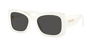 Prada PR 50ZS XL (59 - 19) with Grey lenses and Silver frame