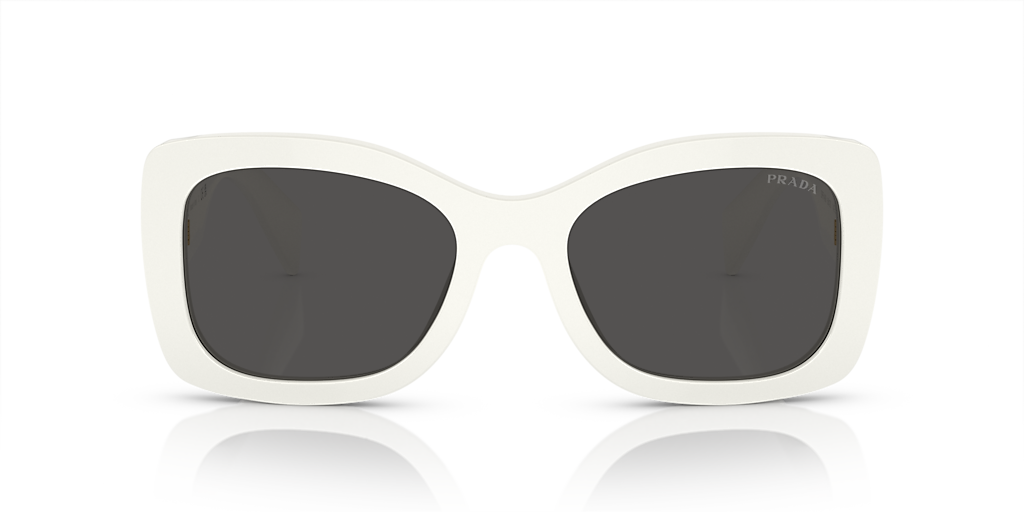 Prada PR A08S M (56 - 20) with Grey lenses and White frame