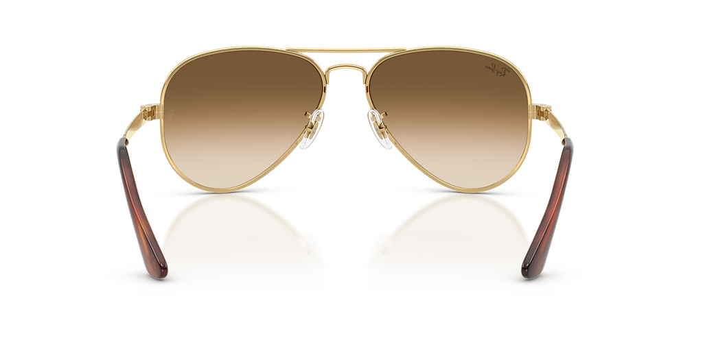Ray-Ban AVIATOR MAX XL (58 - 16) with Brown lenses and Gold frame