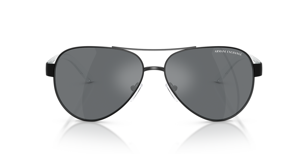 ARMANI EXCHANGE AX2034S Matte Black - Men Sunglasses, Mirror Black Lens