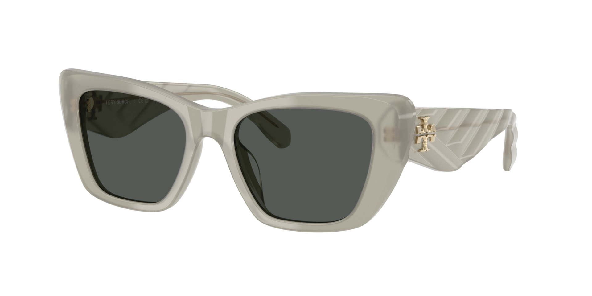 Tory Burch Woman Sunglass TY7216U -  Frame color: Milky Grey Green, Lens color: Dark Grey