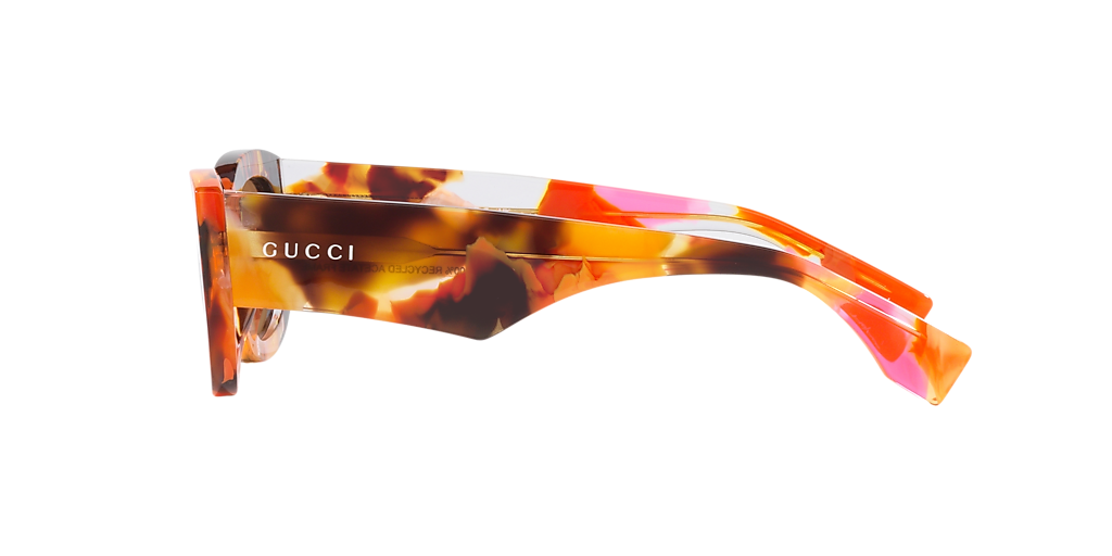 サングラス GUCCI Gucci - GG1627S - 001 orange orange brown Gucci GG1627S XS (51 - 22) with Brown lenses and Orange
