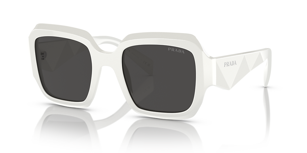 Prada PR 28ZSF L (54 - 20) with Grey lenses and White frame