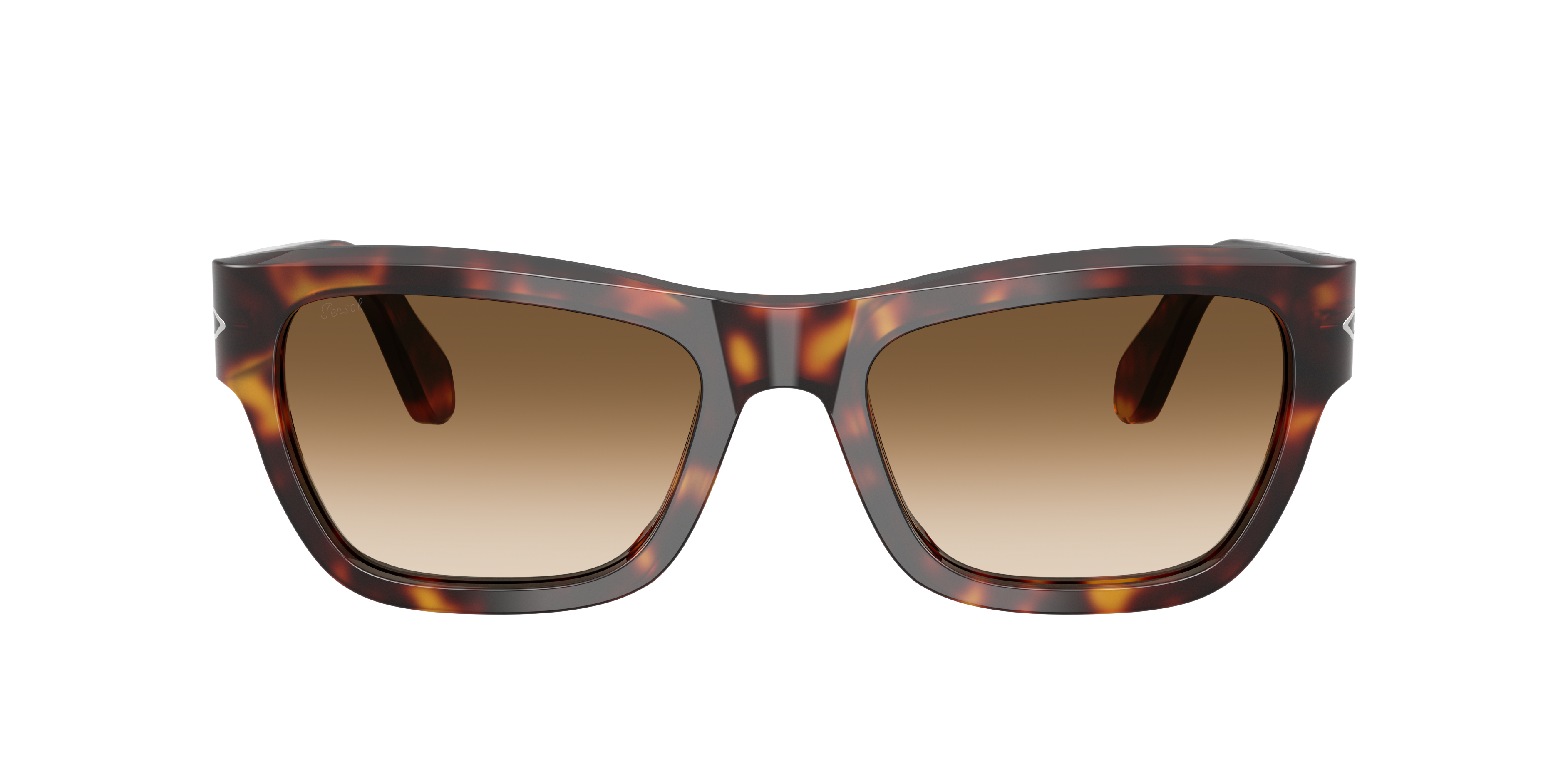 Persol Unisex Sunglasses Po0091s In Clear Gradient Brown