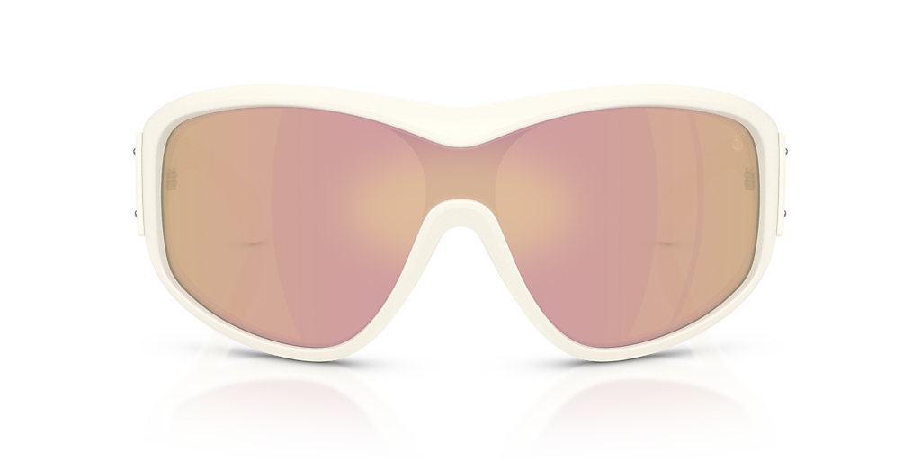 MONCLER ME8016U Thyra Matte Vanilla - Unisex Sunglasses, Brown Mirror Gold Lens