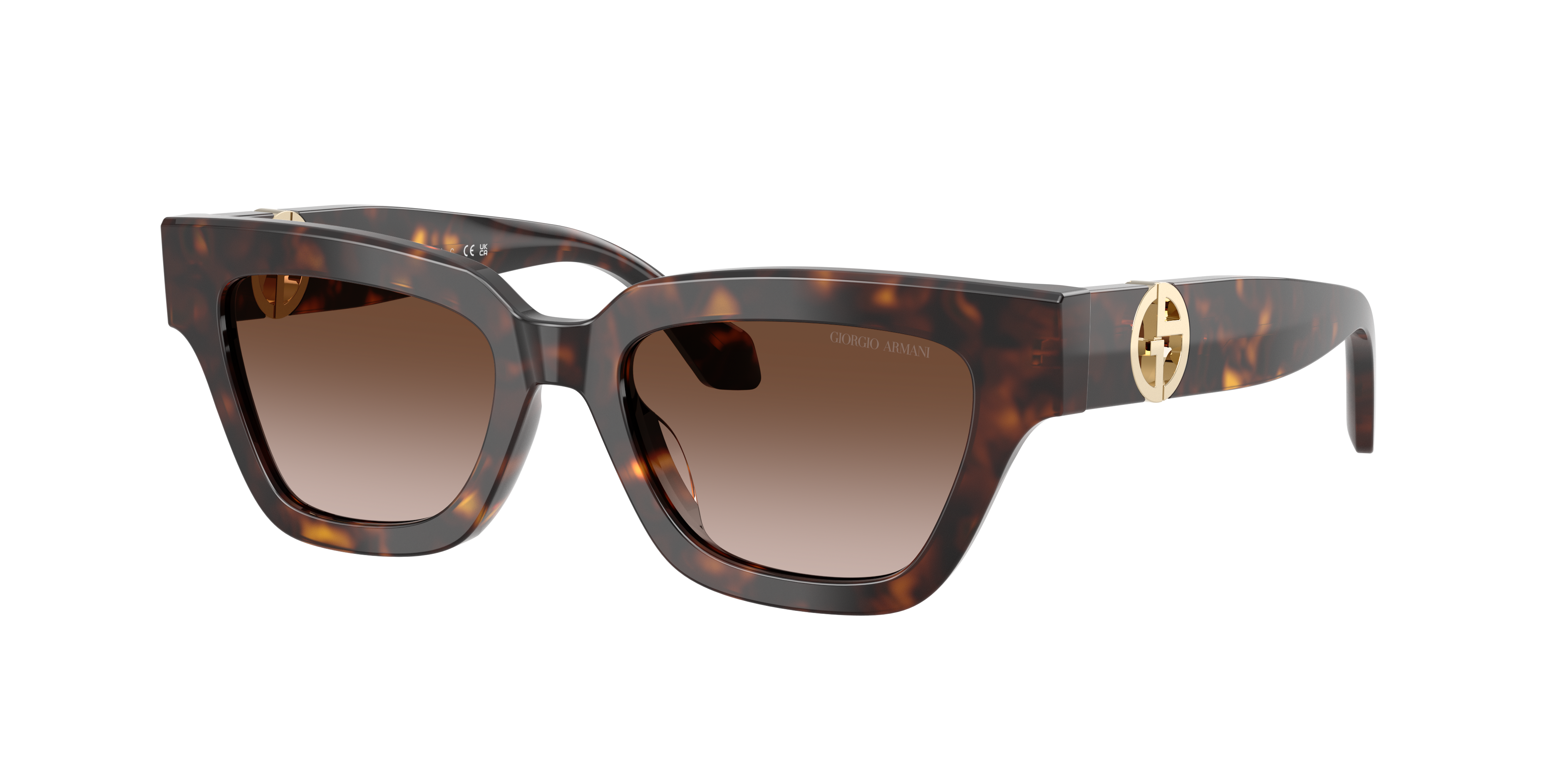 Giorgio Armani Damen Braun Verlaufstönung Frau Sunglass Ar8246u - Rahmenfarbe: Havana, Linsenfarbe: