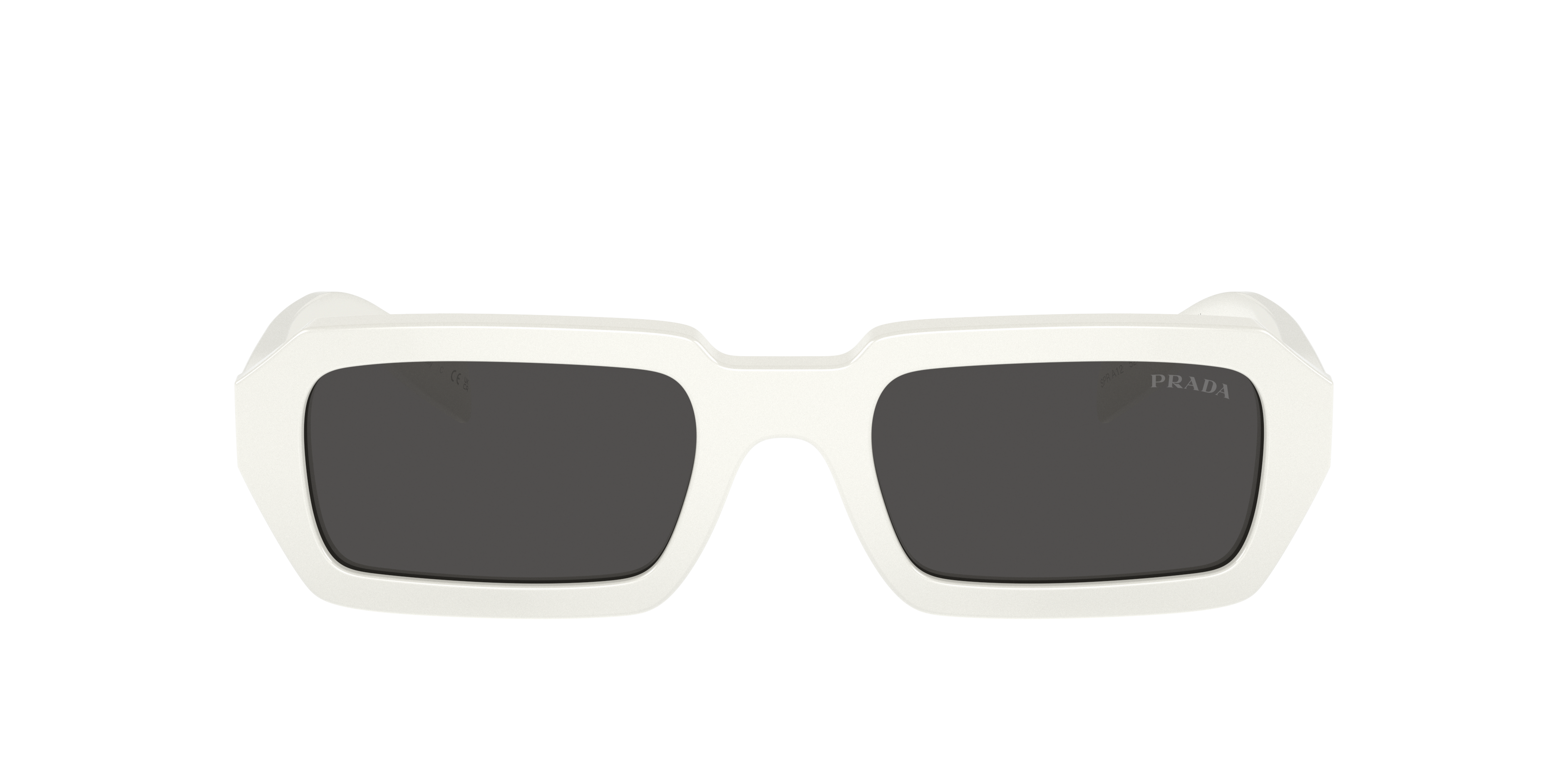 Prada PR A12S M (52 - 21) with Grey lenses and White frame