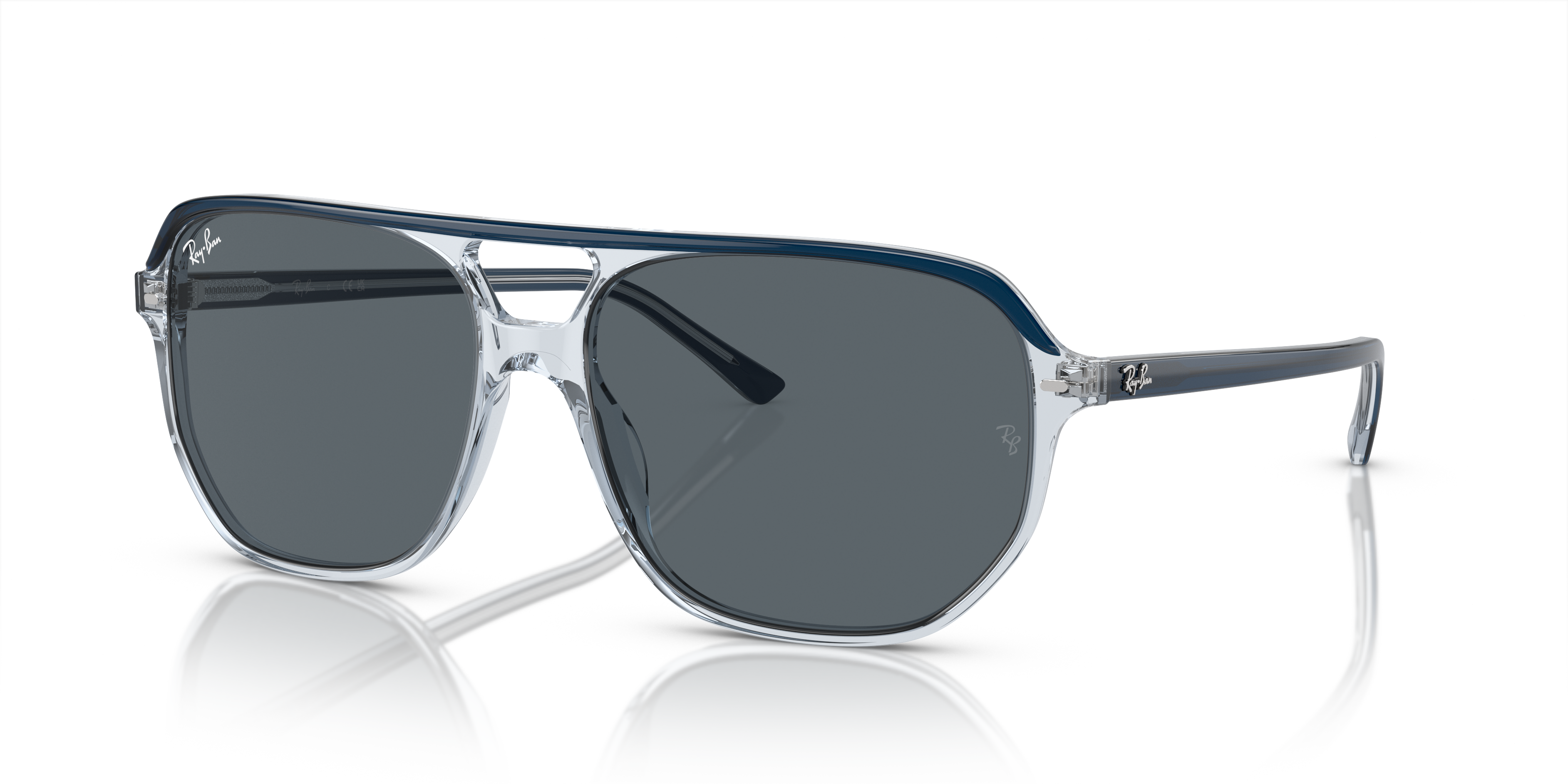 Ray-Ban Bill One XL (60 - 16) com Lentes Azul e Armação Azul