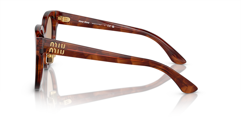 Miu Miu MU 01ZS L (55 - 20) with Orange lenses and Brown
