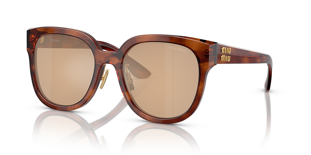 【MiuMiu】ロゴ サングラス MU 01ZS Miu Miu MU 01ZS L (55 - 20) with Grey lenses and Black frame
