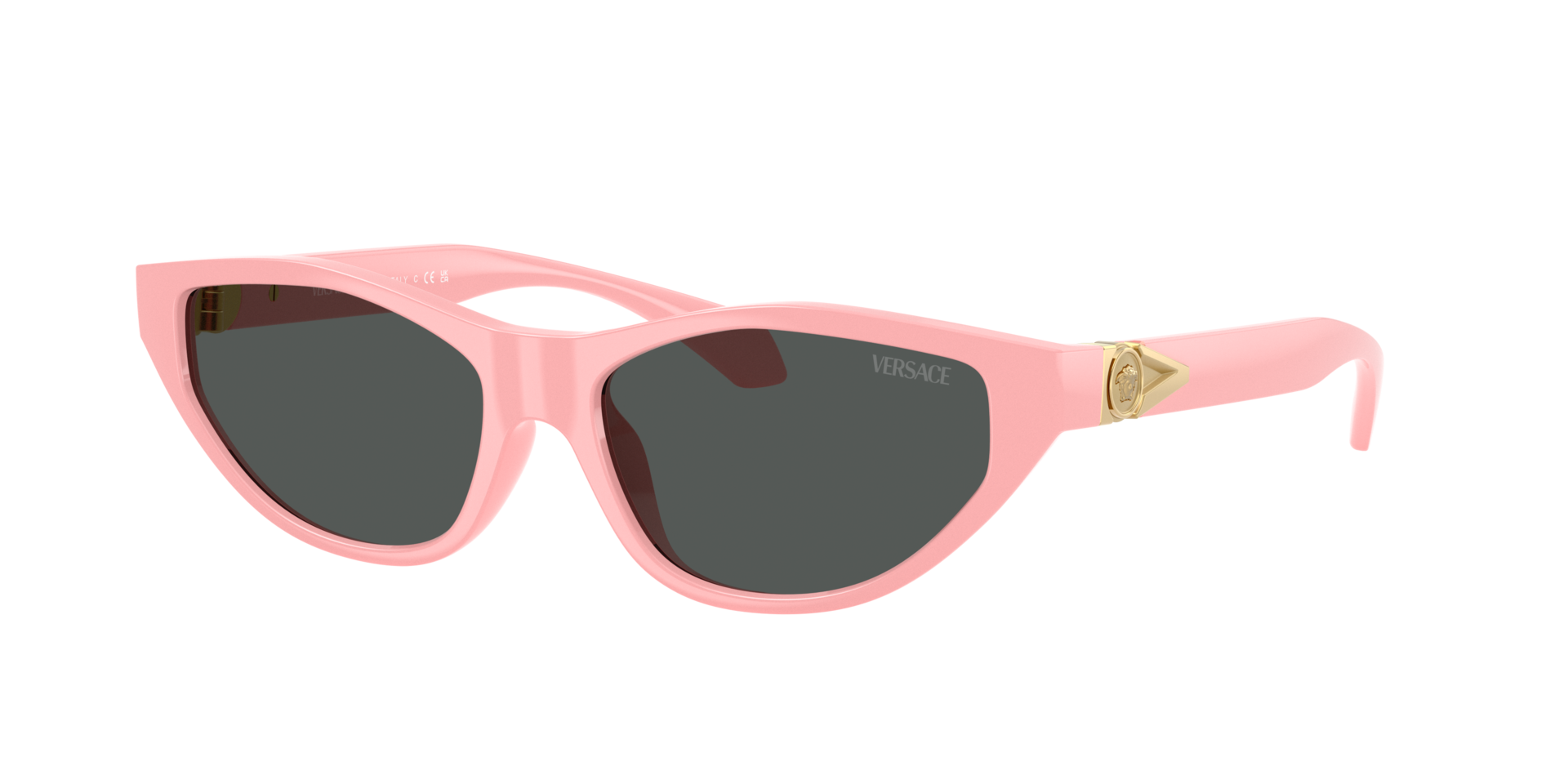 Versace Woman Sunglass VE4491U - Frame color: Pink, Lens color: Dark Grey