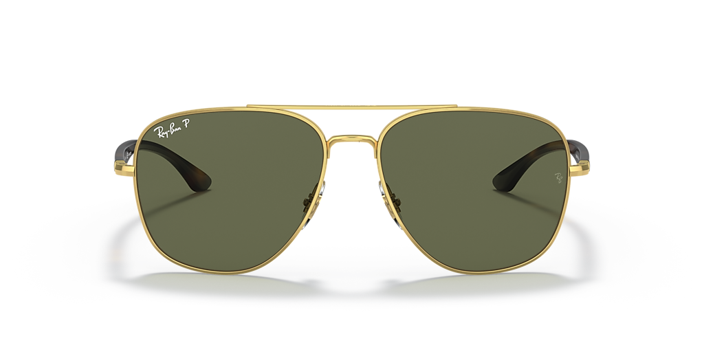 【極美品】Ray-Ban ティアドロップ RB3683 RB3683 sunglasses Polished Gold | SmartBuyGlasses US