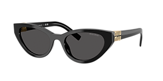 Miu Miu MU 08ZS S (53 - 20) with Grey lenses and Black frame