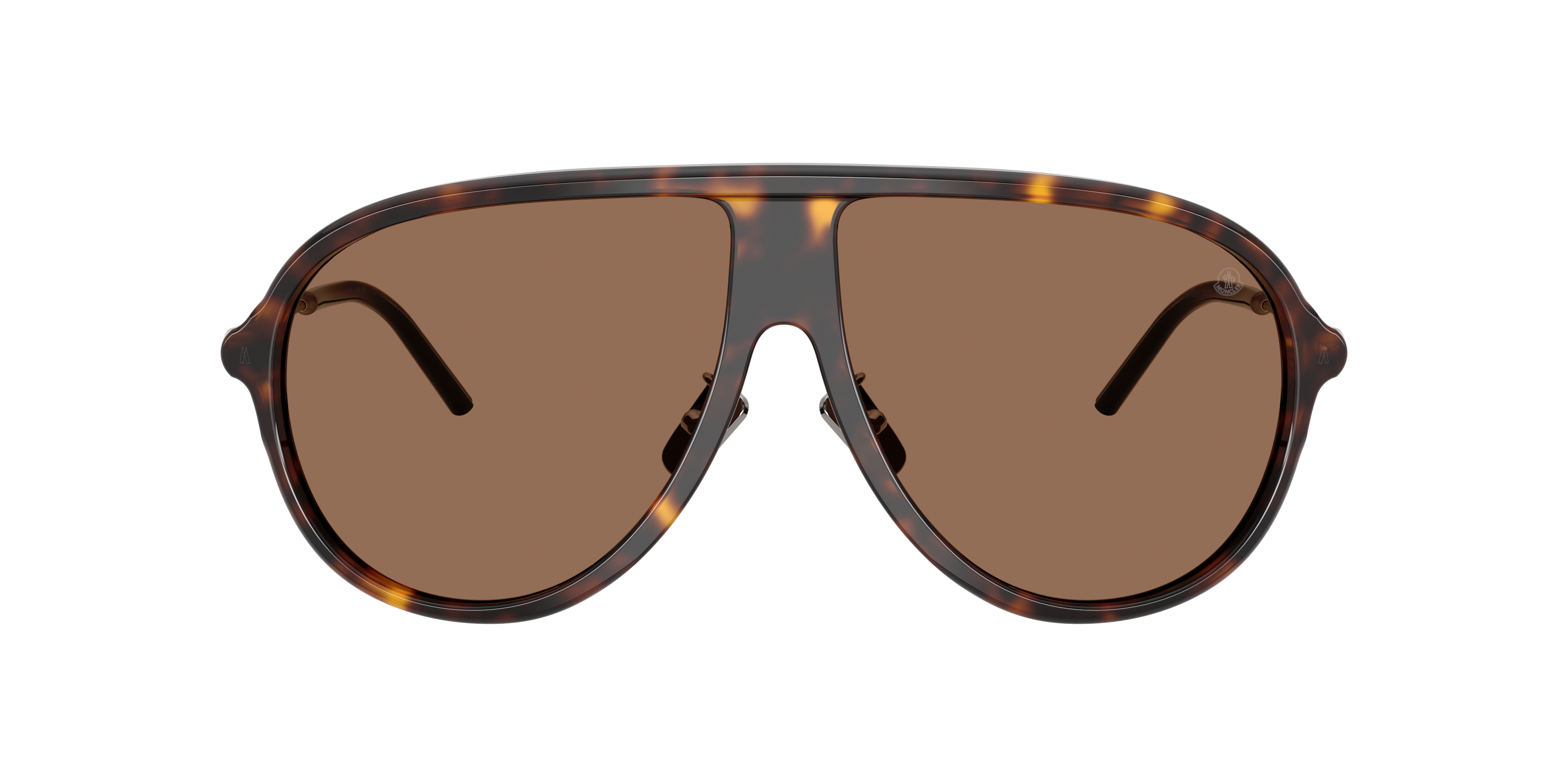 Moncler ME6009 GLYDE XXL (61 - 12) com Lentes Marrom e Armação
