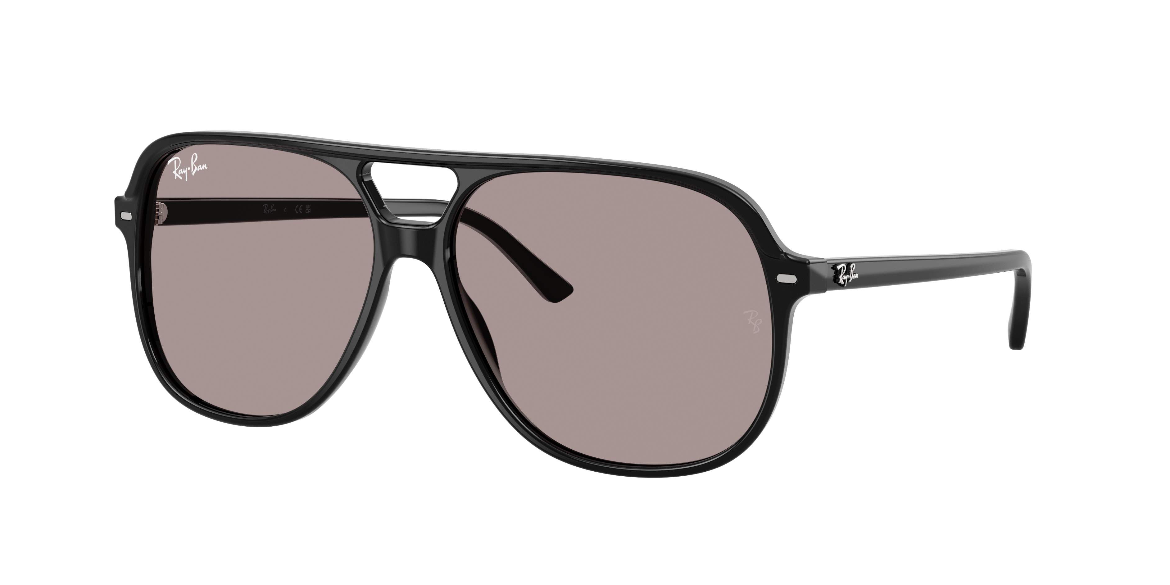 Ray-Ban Unisex Sunglass Bill Summer Capsule -  Frame color: Black, Lens color: Violet