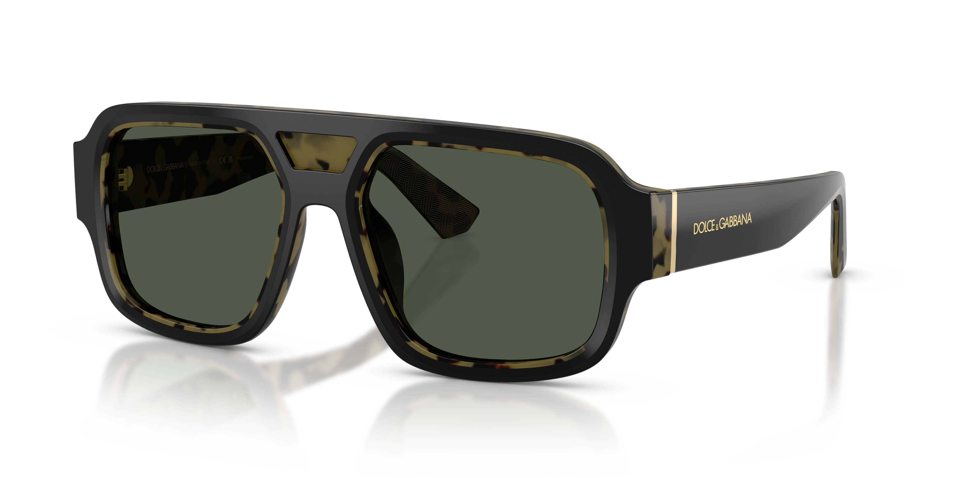Dolce&Gabbana DG4516 L (55 - 18) with Green lenses and Black frame