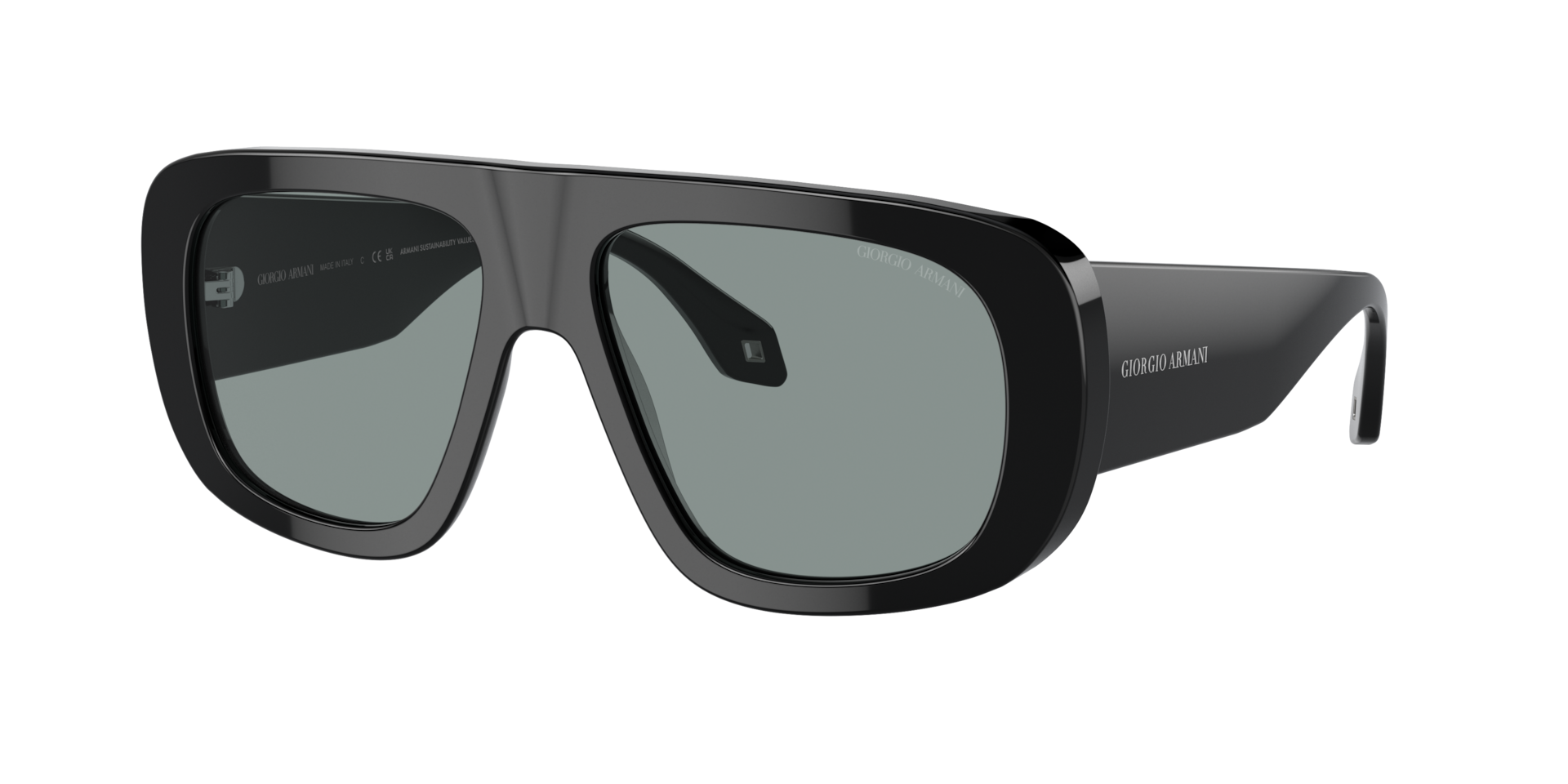 Giorgio Armani Man Sunglass AR8183 -  Frame color: Black, Lens color: Grey