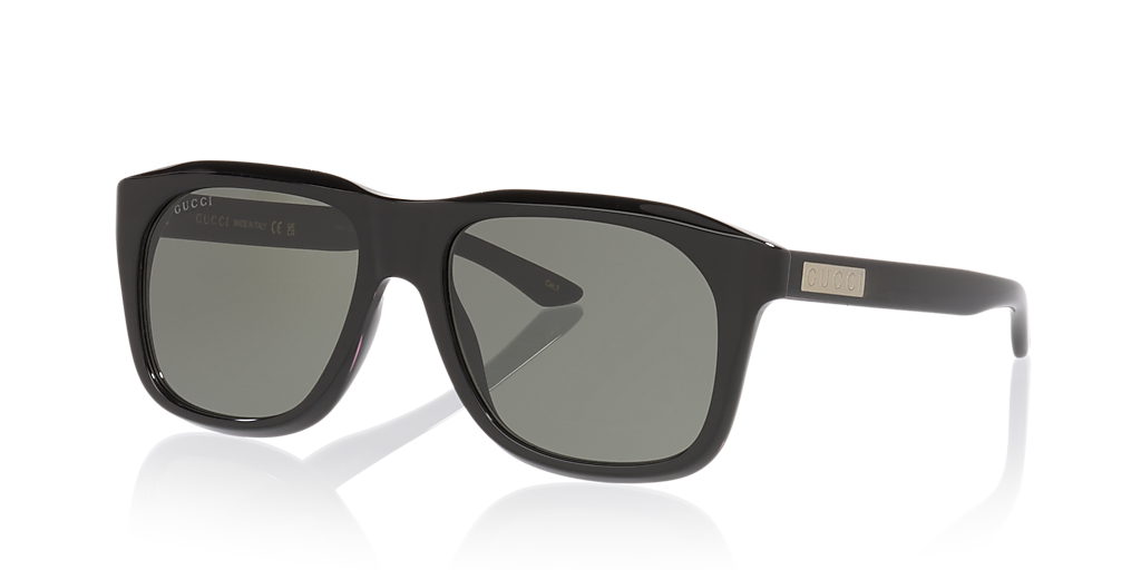 Gucci Gg2077S M (55 - 17) with Grey lenses and Black frame