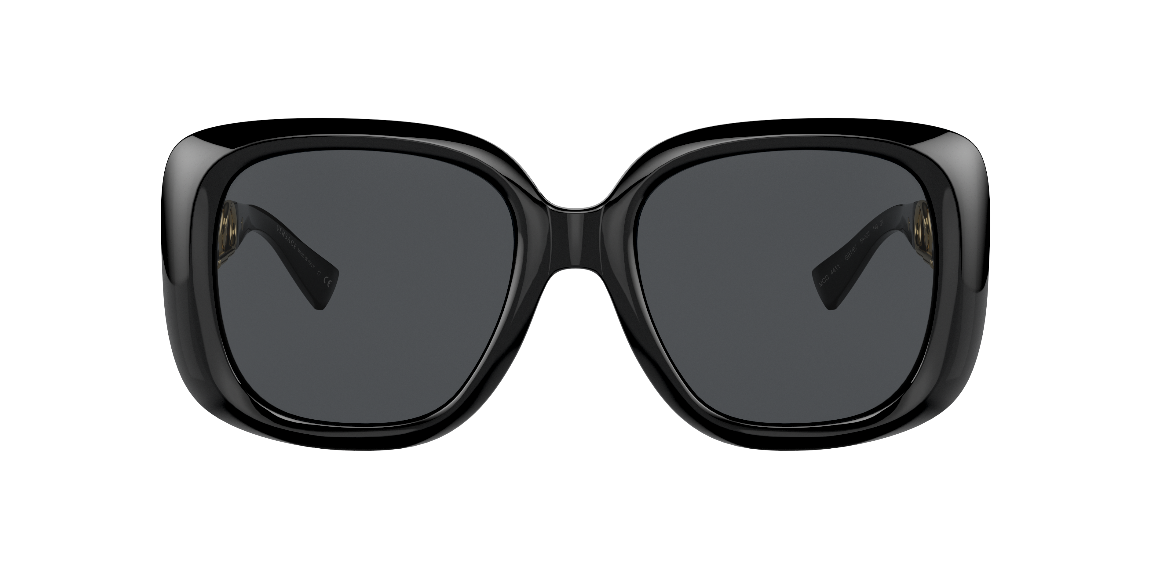 Versace VE4411 M (54 - 20) with Grey lenses and Black frame