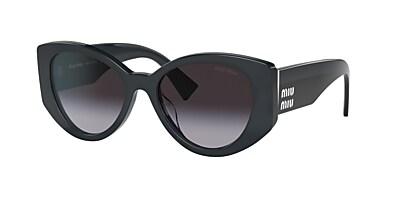 Miu Miu MU 03WS 53 Grey Gradient & Grey Opal Sunglasses | Sunglass 
