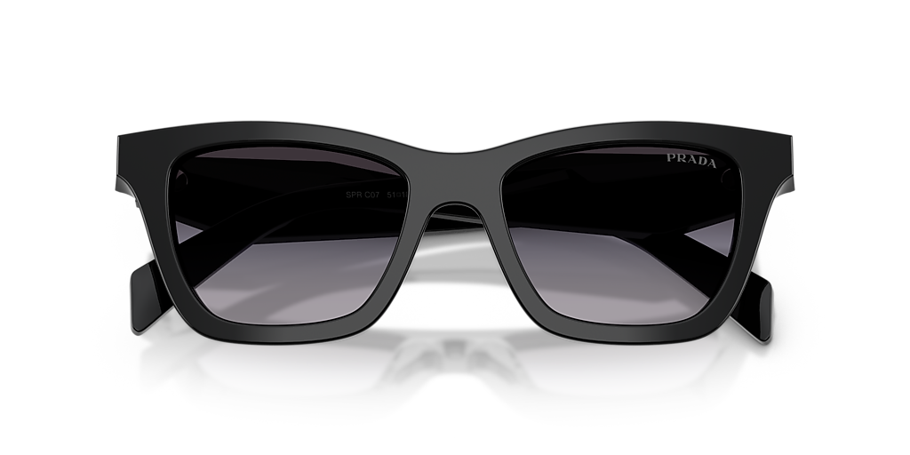 Prada PR C07S S (51 - 18) with Grey lenses and Black frame  display picture 2