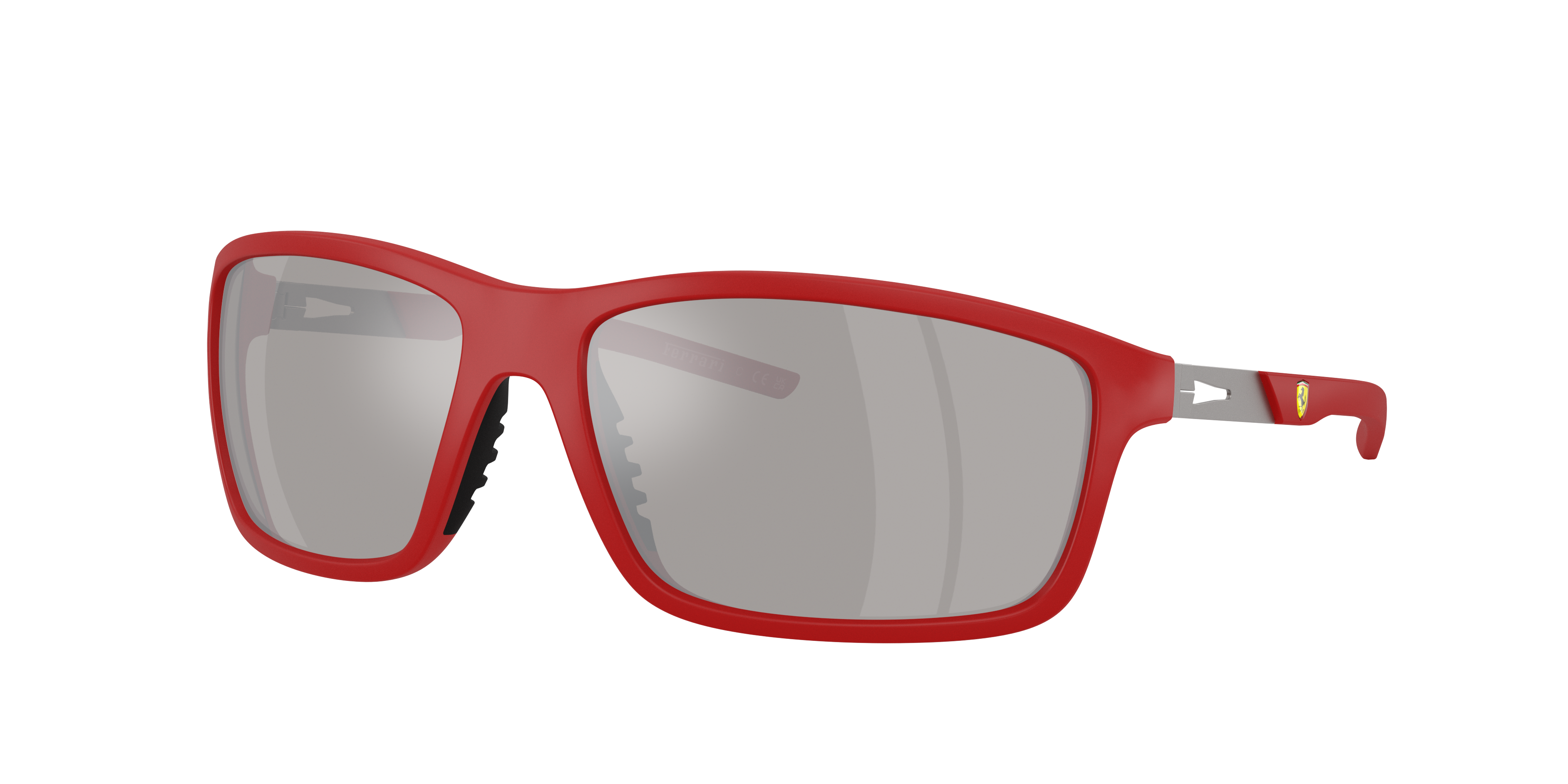 Scuderia Ferrari Man Sunglass FZ6021U -  Frame color: Red Ferrari, Lens color: Mirror Grey