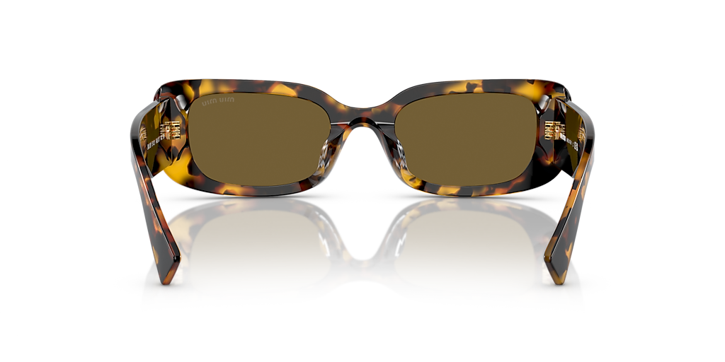 MIU MIU MU 08YS Black - Women Luxury Sunglasses, Dark Grey Lens