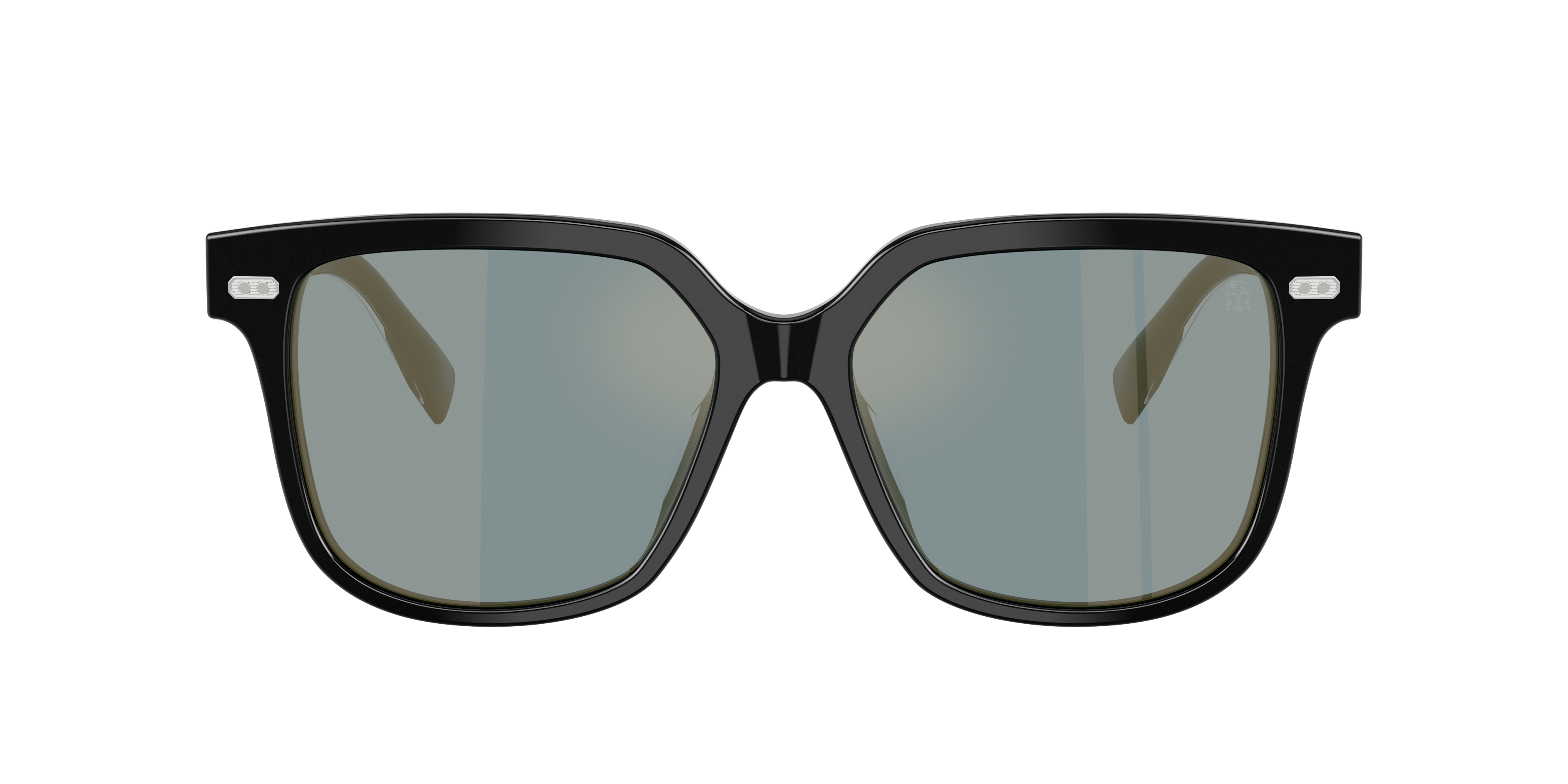 Brunello Cucinelli Woman Sunglass Bc4010s In Polar Blue Mirror Gold