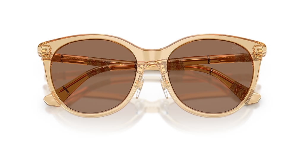 Burberry BE4464D L (56 - 18) with Brown lenses and Beige frame
