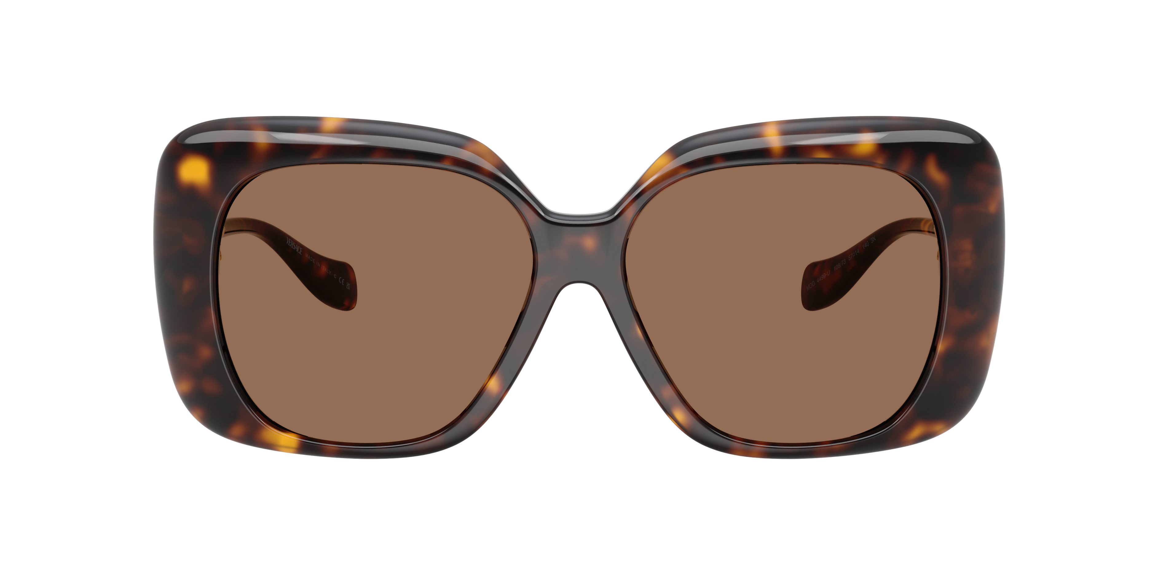 Versace Medusa Square-frame Sunglasses In Brown