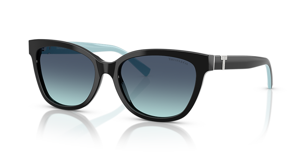 Tiffany & Co. ラウンド型サングラス Tiffany & Co. TF4237B M (55 - 17) with Blue lenses and Black